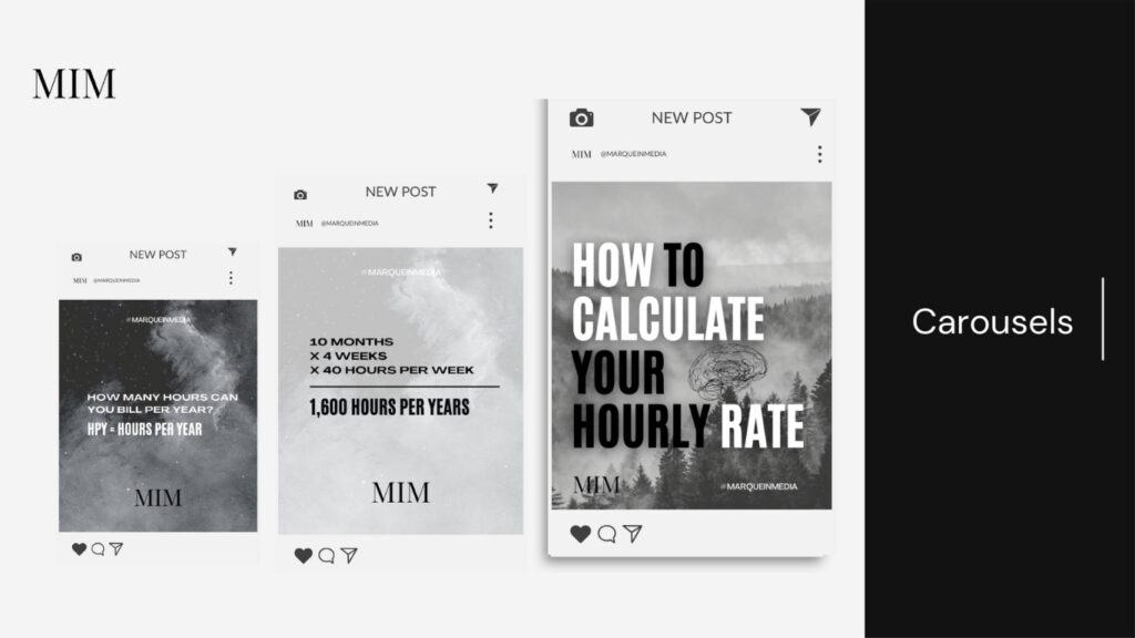 Social Media Clients carousels